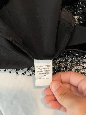 Jeweled Tube Top Black Size M thumbnail 3