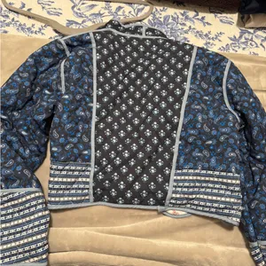 Fancy D Boutique Paisley Print Reversible Crop Jacket Pink thumbnail 4
