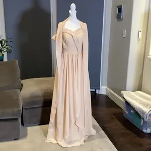 Women’s Chiffon Off the Shoulder Formal Gown Medium NWOT thumbnail 8