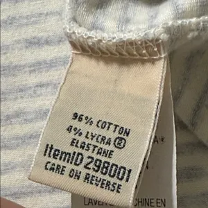 L.L. BEAN women’s plus size 1X striped pullover long sleeve tee grey and ivory thumbnail 4