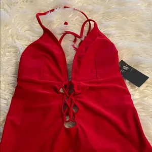Abercrombie & Fitch Red One Piece size S swimsuit brand new thumbnail 3