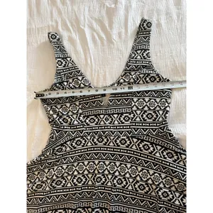 Express Black White Skater Dress Shorts Skort Aztec Geometric Boho Festival Y2K thumbnail 6