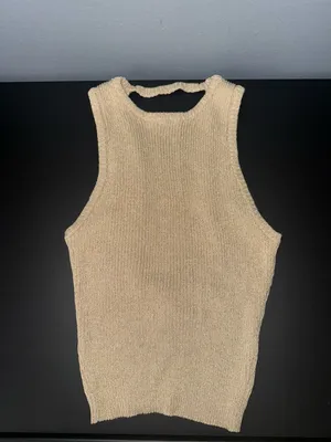 Princess Polly Broder Backless Top Gold thumbnail 2