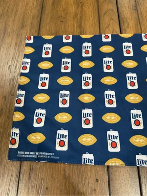 Miller Lite Navy Logo Bandana Blue thumbnail 4
