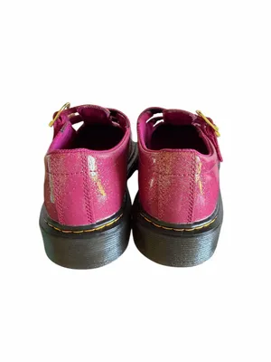 Dr. Martens NEW Women's Youth Mary Jane Glitter Patent Leather Shoe Size 4 or 5 thumbnail 4