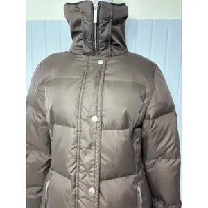 Michael Kors Womens‎ Brown Quilted Puffer Jacket Funnel Neck Winter Coat Medium thumbnail 14