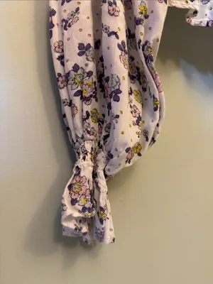 Free People Pastel Floral Ruffle Crop Top thumbnail 6