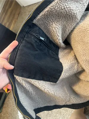Carhartt Black Hooded Sherpa-Lined Field Jacket thumbnail 8