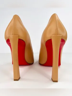 Christian Louboutin Condora 100mm Beige Leather Pumps Size EU 40 thumbnail 6