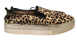 Halogen Baylee Leopard Print Slip On‎ Platform Sneakers 9.5 thumbnail 1