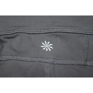 Womens Athleta Kick Booty Flare Leg Yoga Pants Leggings Gray Nylon Size Small S thumbnail 3
