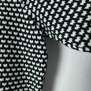 Karen Scott Womens XL Henley V-Neck Sweater Black & White‎ thumbnail 12
