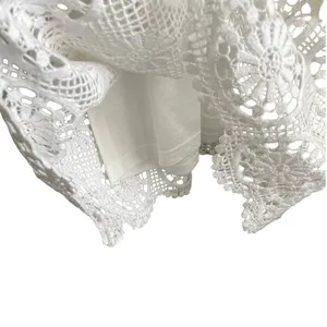 Karen Kane‎ Women Boho Coastal Crochet Lace Mini Dress S Beachy White Sleeveless thumbnail 6