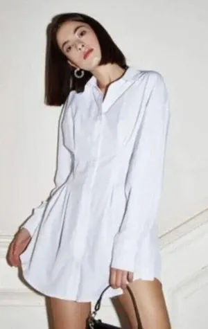 Cider white button down mini dress  Size Small thumbnail 1