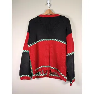 Tiara International Vintage‎ 1998 Christmas Cardigan Sweater Nutcracker Santa L thumbnail 7