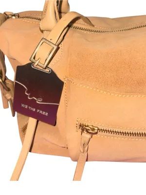 NWT Free People We The Free Suede Baby Emerson Bag Italian Straw thumbnail 6