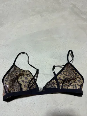 Victoria’s Secret Sheer Leopard Print Triangle Bralette small thumbnail 6