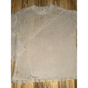 Mello‎ Los Angeles Fringe Crewneck Sweater Tan Brown Women's Large thumbnail 2