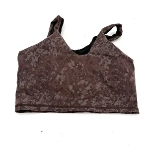 Varley Let's Go Walker Camo Brown Graphic Texture Sports Bra Size Medium thumbnail 3