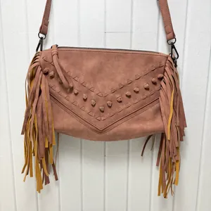 Danielle Nicole Western Pink Crossbody Bag‎ with Fringe thumbnail 2
