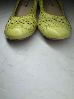 chelsea crew lime yellow green perforated ballet flats leather 9 colorful casual thumbnail 6