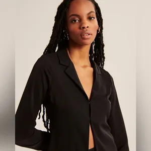 Abercrombie Closure Top in Brown Size Small thumbnail 4