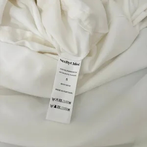 SEE BY CHLOÉ White Embroidered Lace Cutwork Yoked Knit Dress Solid Size Small thumbnail 11