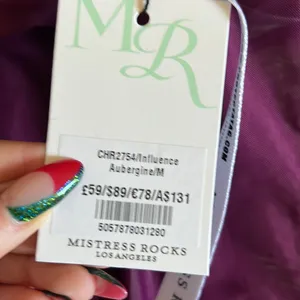 Mistress Rocks Influence Aubergine Dress thumbnail 6
