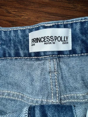 Women’s Princess Polly Tropicana High Waist light wash denim shorts thumbnail 4