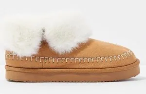 AE Fur Lined Slipper Booties thumbnail 1