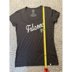47 Brand Atlanta Falcons Womens Scoop Neck T-Shirt Black Size XL thumbnail 5