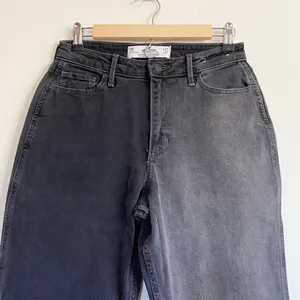 Two Tone Gray High Rise Mom Jean 27 thumbnail 4