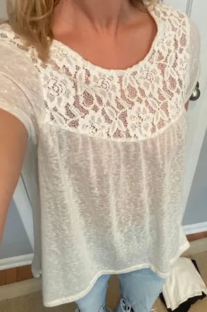 Free People Flowy Shirt thumbnail 1