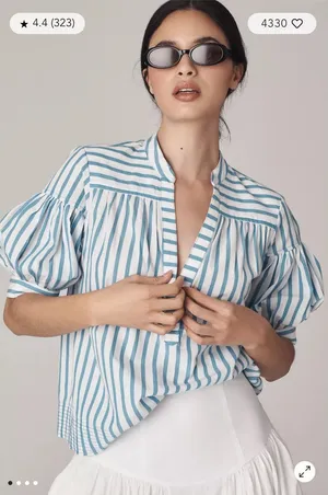 Anthropologie Darcy popover top thumbnail 1