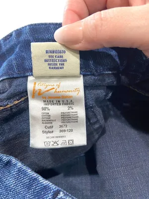 Citizens Of Humanity Birkin Micro Mini Skirt Blue Size 31 Y2K Festival Summer thumbnail 6