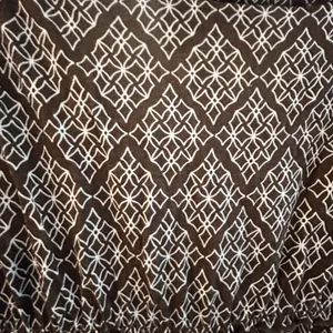 Loft Sun Dress Brown White Geometric Print Size 4 thumbnail 7