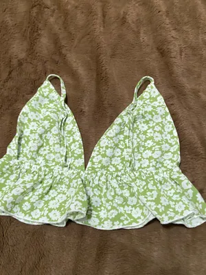 Pastel Green Floral Cami Top Size XS thumbnail 4