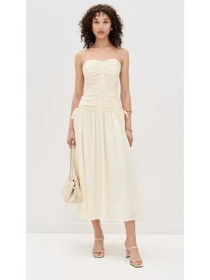 ASTR the Label Zori Dress in Cream Large New Womens Midi thumbnail 15