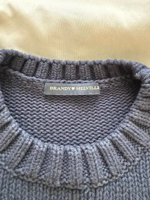 Brandy Melville Navy Blue Knit American Flag Sweater thumbnail 5