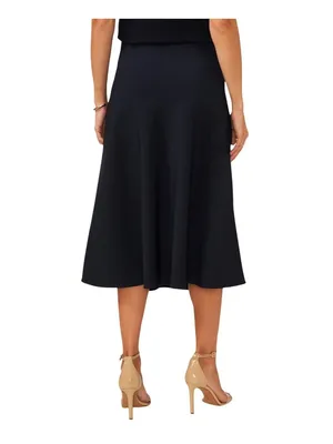 Cece Womens Bias-Cut A Line Side Zip MIDI Skirt 7054423 Night Shade Blue S thumbnail 7