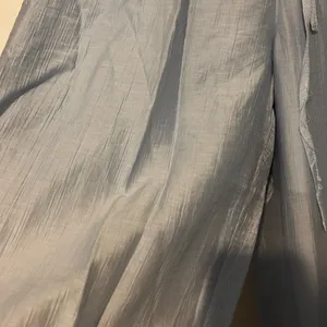 Love Note Light Blue Straight Leg pants and button down top thumbnail 4