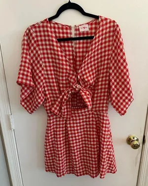Buddy Love Red Gingham Dress | Gameday | Gingham | Sundress | Boutique thumbnail 4