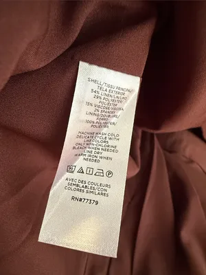 NWT Ann Taylor Deep brown/burgundy fall Thanksgiving single button blazer linen thumbnail 3