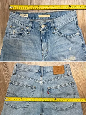 Levi’s Premium Baggy Dad Jeans 24 Fits 27x28 In the Middle Distressed $118 thumbnail 9