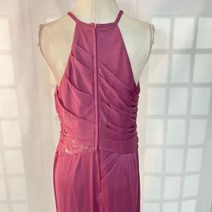 David's Bridal NWT Chianti High Neck Mesh Bridesmaid Dress Size 16 thumbnail 7
