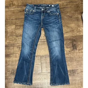 Miss Me Standard Bootcut flare bottom western jeans thumbnail 2
