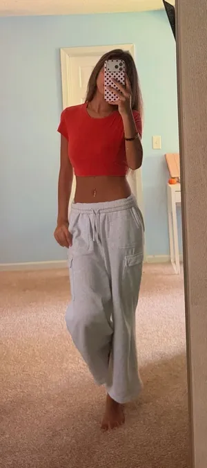 Orange/Red Tight cropped T thumbnail 1