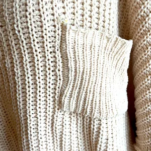 Chunky Knit Sweater Roomy Comfy Crochet Womens One Size thumbnail 11