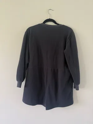 Old Navy grey Long Sleeve fleece Romper Jumpsuit thumbnail 3