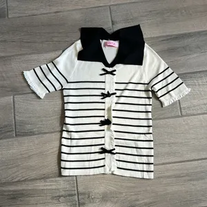 Cinta stripe sweater Black thumbnail 4